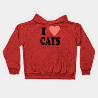 I love cats Kids Hoodie